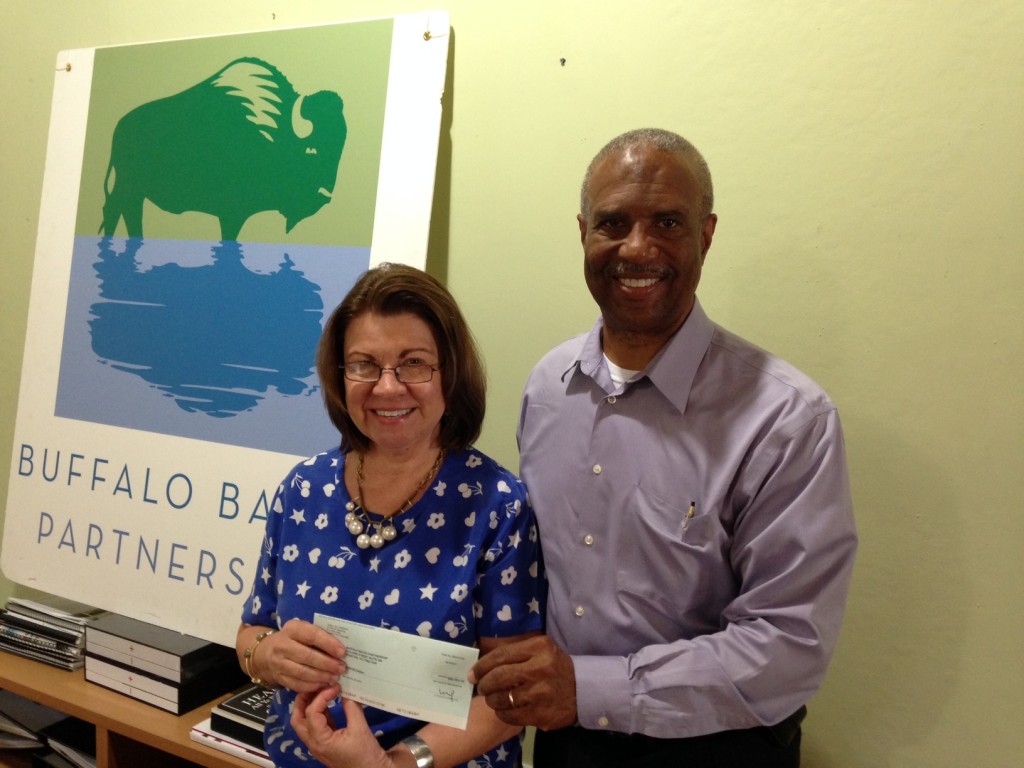 Anne Olson, BBP President, with Claude Griffin, Shell Program Manager