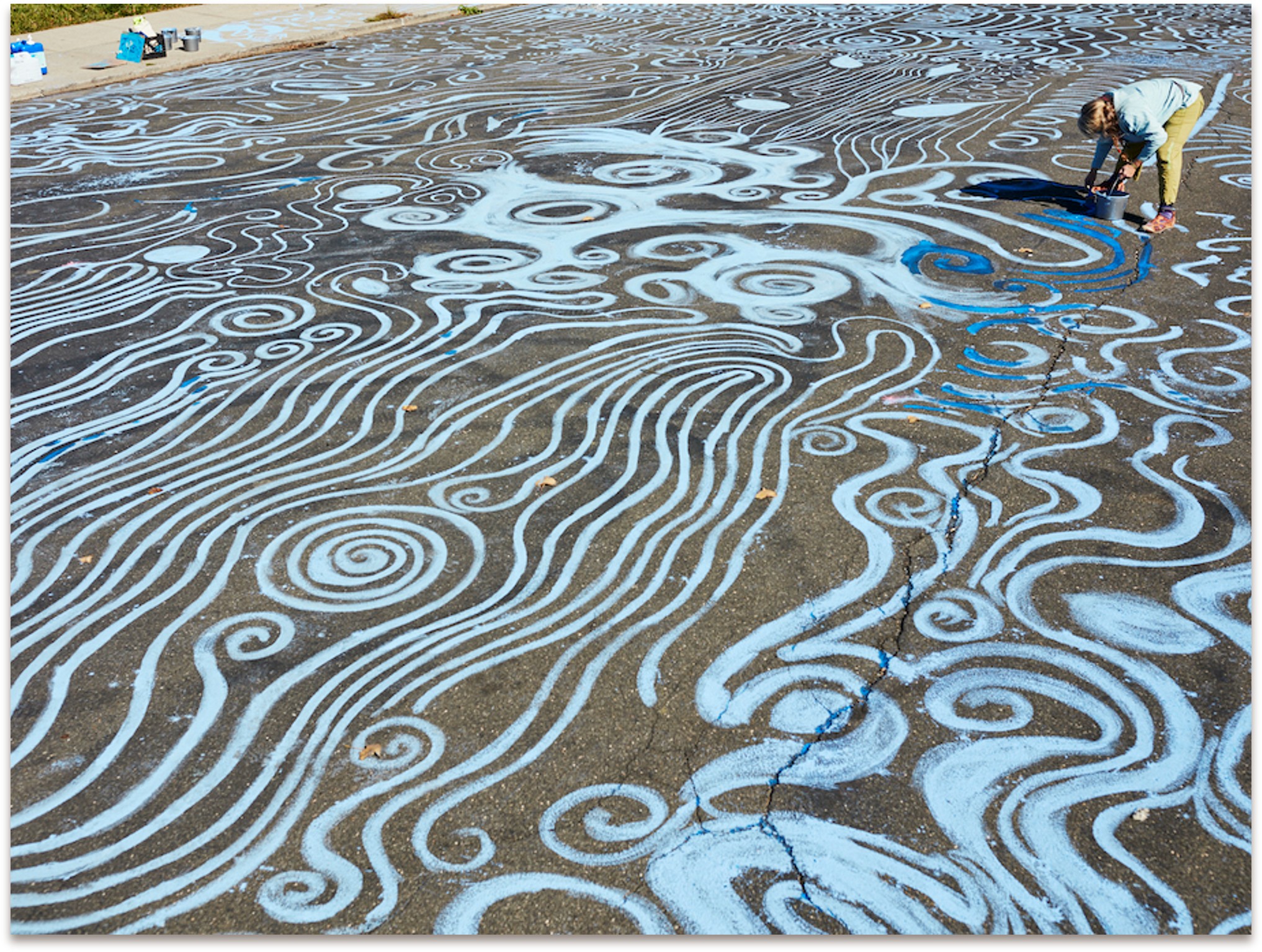 Image Missing Waters: Community Chalk Art Project